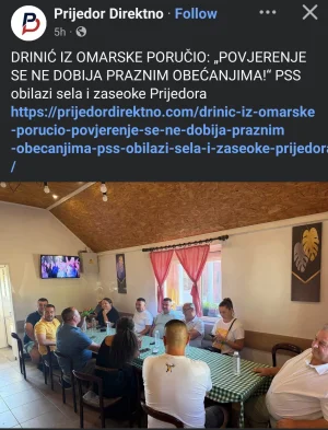 Drinić obilazi sela I zaseoke: U OMARSKOJ OKUPIO PETORO LJUDI (VIDEO) 